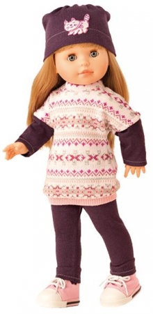 Кукла Маша в розовой кофте, бордовых брюках и розовых кедах, 40 см