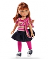 Кукла Кристи в темной юбке и полосатой футболке, 32 см