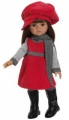Кукла Кэрол в красном платье, берете и сапогах, 32 см