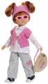 Кукла Кристи в брюках, розовой шапочке и очках, 32 см