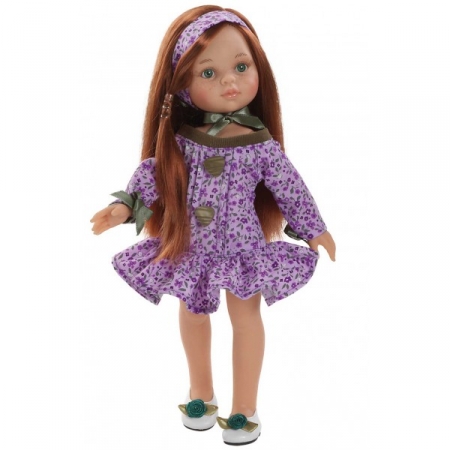 Кукла Кристи в сиреневом платье с воланом, 32 см