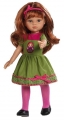 Кукла Кристи в зеленом платье и розовых колготках, 32 см