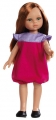 Кукла Кристи в розовом платье с сиреневым верхом, 32 см