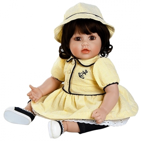 Adora Кукла Адора брюнетка в желтом платье и шляпке
