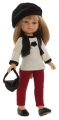 Кукла Карла с сумочкой, в красных брюках и черной жилетке, 32 см