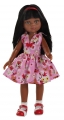 Кукла Нора в розовом платье с бабочками, 32 см