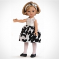 Кукла Карла в черно-белом платье, 32 см