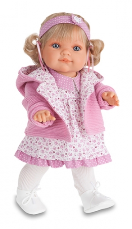Кукла Эвита в розовом, 38 см
