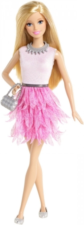 Барби "Модная штучка" Барби в розовой юбке