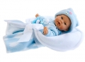 Munecas Antonio Juan Кукла-младенец Кико в голубом, плачущий