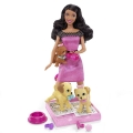 Barbie кукла Барби тренировка щенков. Афро-американка