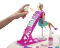 Barbie Кукла Барби "Цветные волосы и Дизайнерский салон Барби"