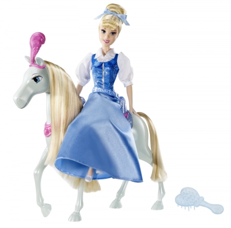 Mattel Принцессы Диснея Набор "Disney" Принцесса и конь - Золушка и ее конь