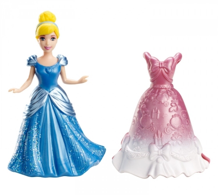 Набор с мини-куклой "Принцесса с платьем", Золушка