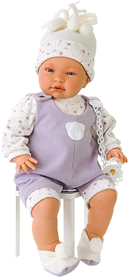 Antonio Juan Munecas Кукла Рита в фиолетовом, озвученная, 55 см