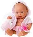 Antonio Juan Munecas Кукла-младенец Сандра в розовом, 26 см