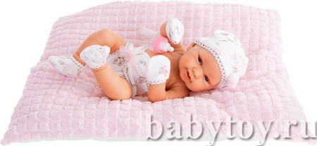 Кукла-младенец Бенни в розовом, 42 см