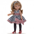  Кукла Карла в клетчатом платье и красно-белых туфлях, 32 см