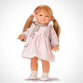 Кукла Аксю, блондинка в розовом платье, 42 см